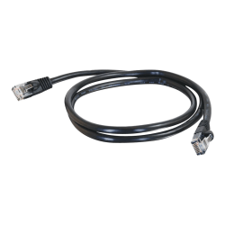 C2G 25ft Cat5e Ethernet Cable - Snagless Unshielded (UTP) - Black - Patch cable - RJ-45 (M) to RJ-45 (M) - 25 ft - CAT 5e - molded - black