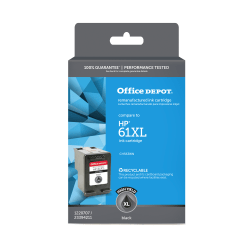 Office Depot® Brand Remanufactured High-Yield Black Ink Cartridge Replacement For HP 61XL, CH563WN, OM05850