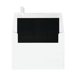 LUX Invitation Envelopes, A6, Peel & Press Closure, Black/White, Pack Of 500