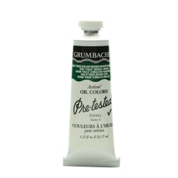 Grumbacher P306 Pre-Tested Artists' Oil Colors, 1.25 Oz, Thalo Green (Yellow Shade), Pack Of 2