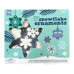 Little Yellow Bicycle® Plaster Snowflake Kit, Blue, Set Of 43