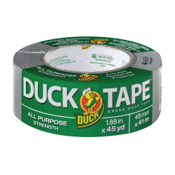 Duck® Colored Duct Tape®, 1 7/8" x 45 Yd., Silver