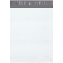 Office Depot® Brand 12" x 15-1/2" Poly Mailers, White, Case Of 500 Mailers