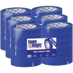 Tape Logic® 3000 Painter's Tape, 3" Core, 1" x 180', Blue, Case Of 36