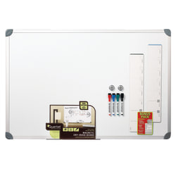 Quartet® Euro Style Magnetic Dry-Erase Whiteboard, 24" x 36", Aluminum Frame With Silver Finish