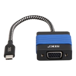 SIIG USB Type-C to VGA Video Cable Adapter - USB Type C - 1 x VGA