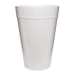 Dart® Insulated Foam Drinking Cups, White, 32 Oz, Case Of 500
