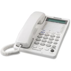 Panasonic KX-TS208W 2-Line Integrated Telephone System 16-Digit LCD with Clock