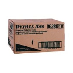 Kimberly-Clark® WYPALL X80 Food Service Towels, 12" x 23 1/4", Blue, Case Of 150