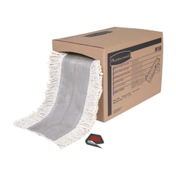 Rubbermaid® Cut-To-Length Cotton Dust Mops, 5" x 40", White