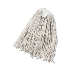 Boardwalk Cut-End Wet Mop Head, Cotton, White, #20, 12/Carton - 12" Width x 19.8" Depth - Cotton - 12 / Carton