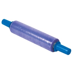 GoodWrappers® Stretch Film, Premium Puncture-Resistant Blown Film, 80 Gauge, 15" x 1000', Purple, Pack Of 4