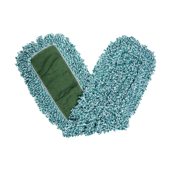 Rubbermaid® Commercial Looped-End Microfiber Dust Mop Heads, 5" x 24", Blue, Pack Of 12
