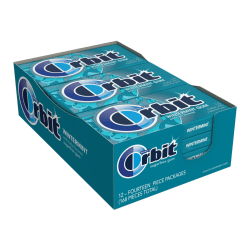 Orbit® Sugar Free Gum, Wintermint, 14 Stick, Box Of 12