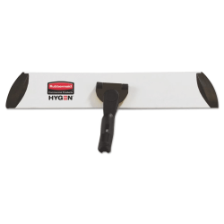 Rubbermaid® Commercial Executive Microfiber Single-Sided Flat Mop Frame, 3.5 x 17, Aluminum, Black/Silver