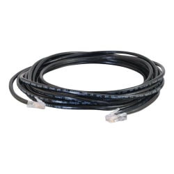 C2G Cat5e Non-Booted Unshielded (UTP) Network Patch Cable - Patch cable - RJ-45 (M) to RJ-45 (M) - 10 ft - CAT 5e - stranded - black