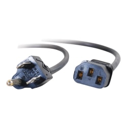 C2G 25ft Universal Power Cord - 18 AWG - NEMA 5-15P to IEC320C13 - Power cable - IEC 60320 C13 to NEMA 5-15 (M) - AC 110 V - 25 ft - black