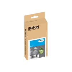 Epson® 711XXL DuraBrite® Cyan Ultra-High-Yield Ink Cartridge, T711XXL220