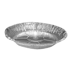 HFA Foil Pie Pans, 9" x 1 1/4", Silver Carton Of 500