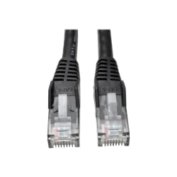 Tripp Lite 5ft Cat6 Gigabit Snagless Molded Patch Cable RJ45 M/M Black 5' 50 Bulk Pack - 5 ft Category 6 Network Cable for Network Device, Printer, Blu-ray Player, Router, Modem - First End: 1 x RJ-45 Male Network - Second End: 1 x RJ-45 Male Network