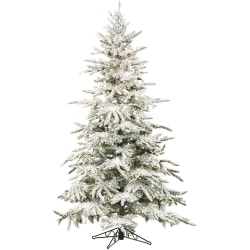 Fraser Hill Farm Snowy Alpine Tree Set With Clear Lights, 2', 3', and 4', Set of 3