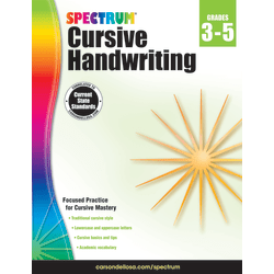 Spectrum® Cursive Handwriting Workbook