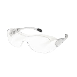 Crews Law Over-The-Glasses Safety Glasses, Gray Frames, Clear Antifog Lenses