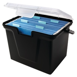 Office Depot® Brand 30% Recycled Portable File Box, 10 11/16"H x 14 11/16"W x 10 3/8"D