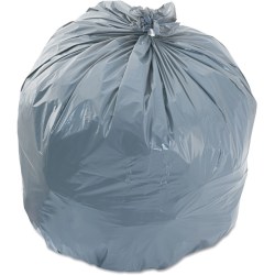 Boardwalk Low-Density Waste Can Liners, 33 gal, 1.1 mil, 33"x39" , Gray, 100/Carton - 33 gal Capacity - 334016