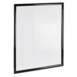 Azar Displays Wall Snap Poster Frame Plastic Vertical/Horizontal Sign Holder, 28"H x 22"W x 3/4"D, Black