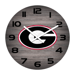 Imperial NCAA Weathered Wall Clock, 16", University Of Georgia