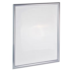 Azar Displays Wall Snap Poster Frame Plastic Vertical/Horizontal Sign Holder, 28"H x 22"W x 3/4"D, Silver