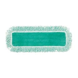 Rubbermaid Commercial HYGEN Microfiber Fringe Dust Mop, 5 3/4"W x 20 3/4"L, Green