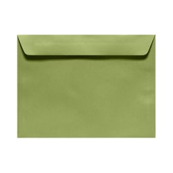 LUX Booklet 6" x 9" Envelopes, Gummed Seal, Avocado Green, Pack Of 250