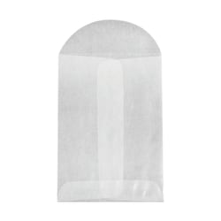 LUX Open-End Envelopes, 2 3/4" x 3 3/4", Flap Closure, Glassine, Pack Of 250