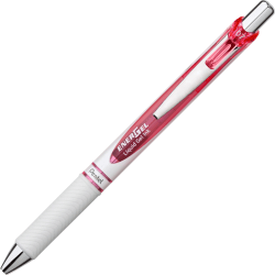 Pentel® EnerGel™ Pearl Retractable Liquid Gel Pen, Medium Point, 0.7 mm, Pearl Pink Barrel, Pink Ink