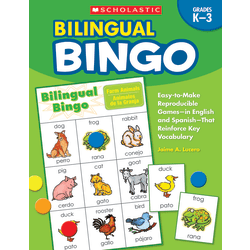 Scholastic Bilingual Bingo, 80 Pages (40 Sheets)