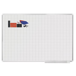 MasterVision® Magnetic Gold Ultra™ Dry-Erase Planning Whiteboard With Accessory Kit, 48" x 72", Aluminum Frame With Silver Finish