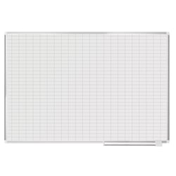 MasterVision® Magnetic Gold Ultra™ Dry-Erase Planning Whiteboard, 48" x 72", Aluminum Frame With Silver Finish
