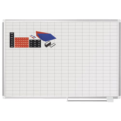 MasterVision® Magnetic Gold Ultra™ Dry-Erase Planning Whiteboard With Accessory Kit, 36" x 48", Aluminum Frame With Silver Finish