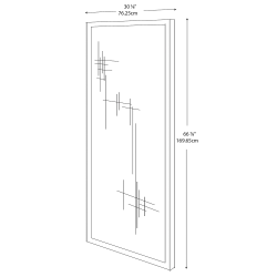 Bush Pro Panel, 30" x 66", Gray