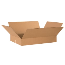 Partners Brand Corrugated Boxes, 4"H x 16"W x 22"D, Kraft, Pack Of 25