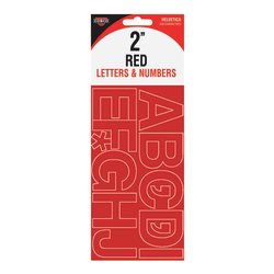 Creative Start® Self-Adhesive Letters, Numbers and Symbols, 2", Helvetica, Red, Pack of 133