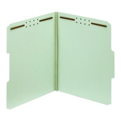 Office Depot® Brand Expanding Pressboard Folders With Fasteners, Letter Size (8-1/2" x 11"), 1" Expansion, Green, Box Of 25