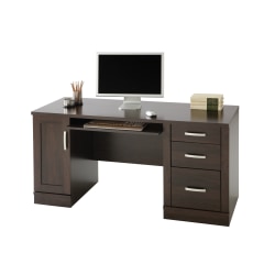Sauder® Office Port 60"W Computer Credenza, Dark Alder