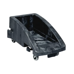 Rubbermaid 3551-88 Slim Jim Trolley for 3540, 3541 Containers, 300.05 lb Capacity, 23.40"L x 15"W x 10.80"H, Black, 2 / Pack