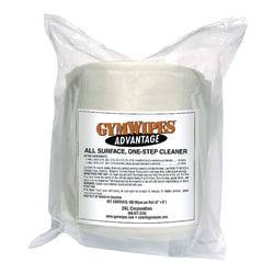 2XL GymWipes® Advantage All Surface One-Step Cleaner Refills, 8" x 9", 600 Wipes Per Roll, Carton Of 4