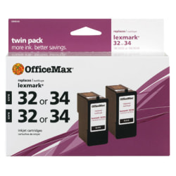 OMX Ink Lexmark 32 Twin Remanufactured Ink Cartridge, Black