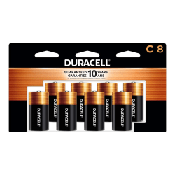 Duracell Coppertop C Alkaline Batteries, Pack Of 8