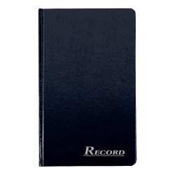 Adams® Record Ledger, 12 1/4" x 7 1/2", 300 Pages, Navy